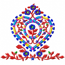 Flowers And Tree Embroidery Design 6 Flowers And Tree Embroidery Design 6